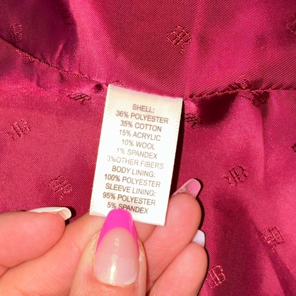 Banana Republic Black Tweed Faux Leather Trim Jacket Women’s 12 Old Money Preppy - Picture 9 of 14